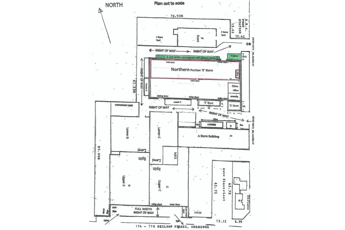 30c Alfred St, Onehunga - Auckland Warehouse Floor Plan